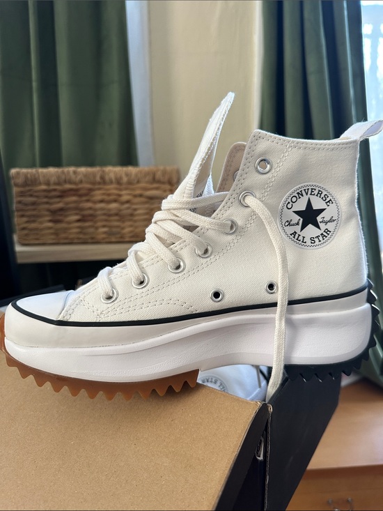 Converse Shoes - Converse White Platform High-Top Sneakers